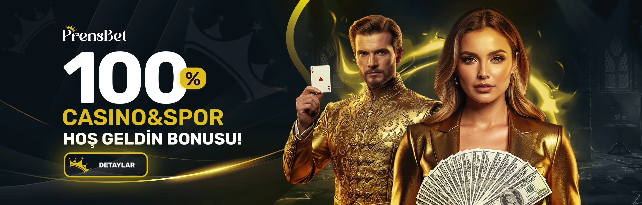 %100 Casino & Spor Hoş Geldin Bonusu
