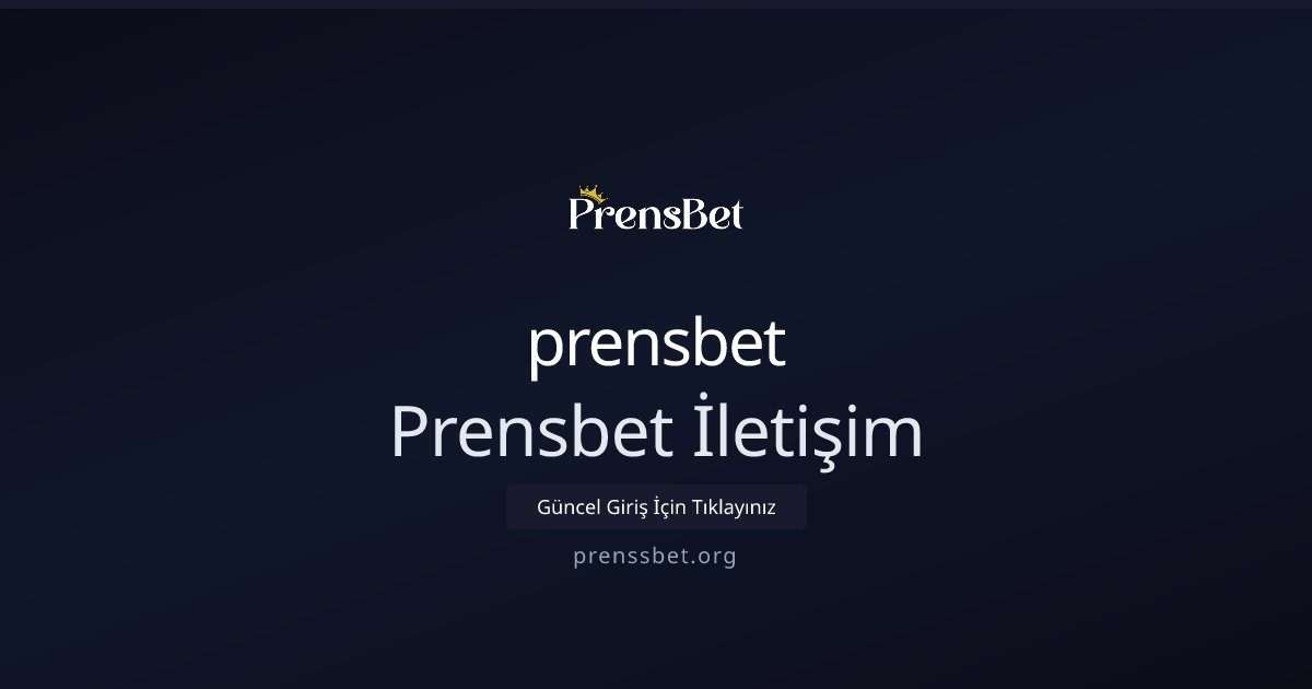 prensbet Prensbet İletişim